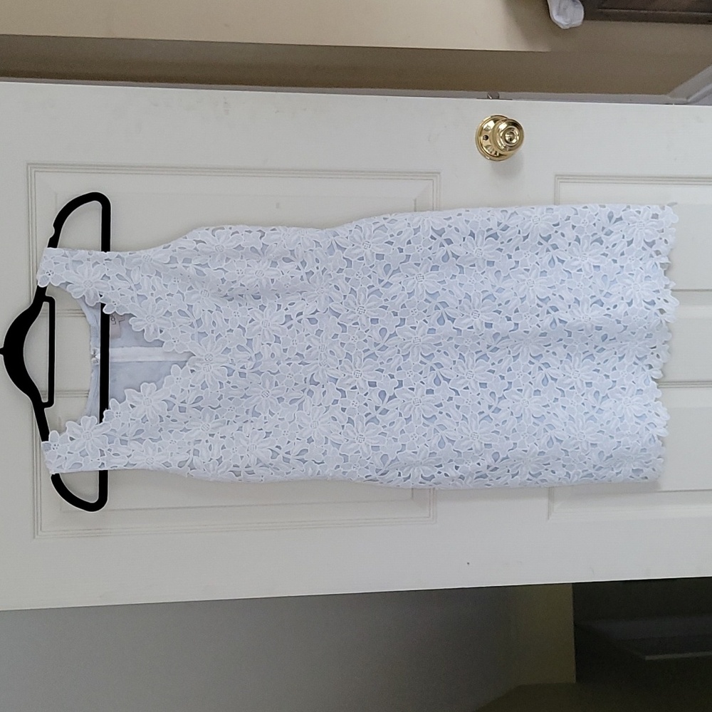 LOFT White Lace Dress